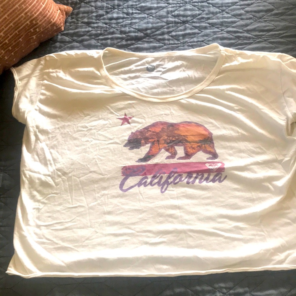 Crop top quicksilver California t shirt